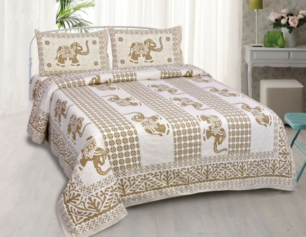 Trafusion Elephant - Double Bedsheet