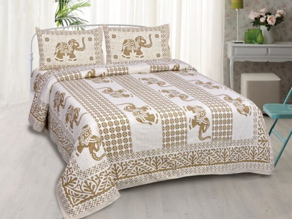 Trafusion Elephant - Double Bedsheet - Image 2