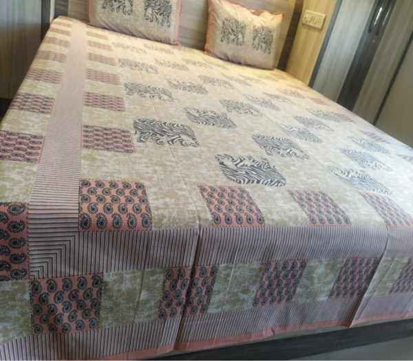 Zebra Striped Elephant - Double Bedsheet - Image 4