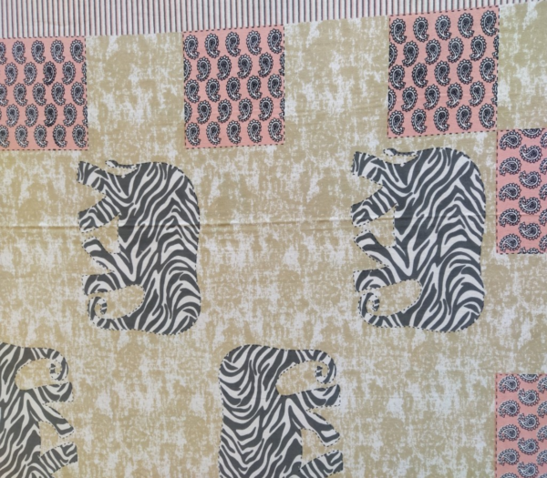 Zebra Striped Elephant - Double Bedsheet - Image 6