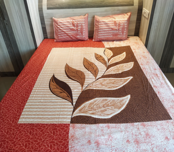 Large Leaves - Double Bedsheet