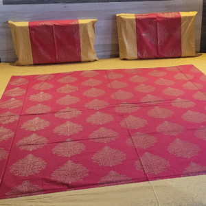 Royal Patola - Gold Double Bedsheet
