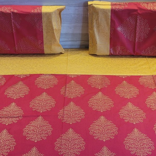 Royal Patola - Gold Double Bedsheet - Image 8