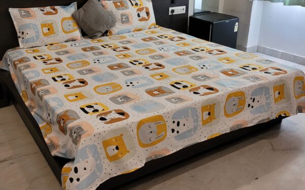 White Khilona - Kids Double Bedsheet - Image 2