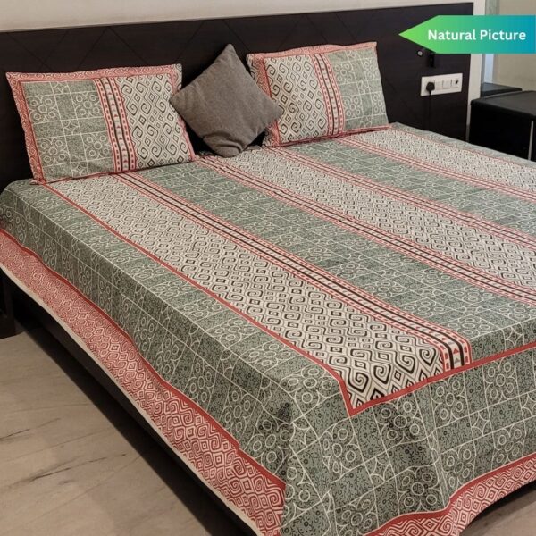 Glory Patterns Premium Double Bedsheet - Image 4