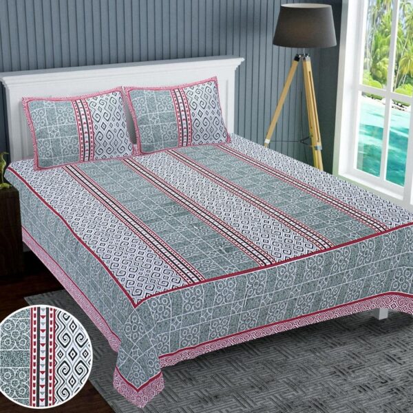 Glory Patterns Premium Double Bedsheet