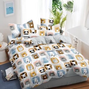 White Khilona - Kids Double Bedsheet