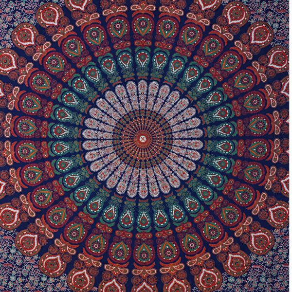 Badmeri Chillies (Badmeri block print) - Double Bedsheet - Image 2
