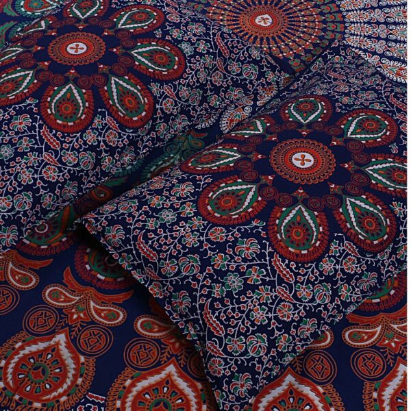 Badmeri Chillies (Badmeri block print) - Double Bedsheet - Image 9