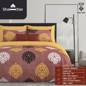 Jaipuri Print Double bedsheet (Poly Cotton)