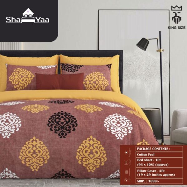 Jaipuri Print Double bedsheet (Poly Cotton)