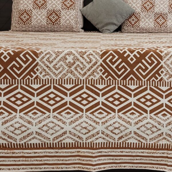 Texture Patterns Cotton Double Bedsheet - Image 6