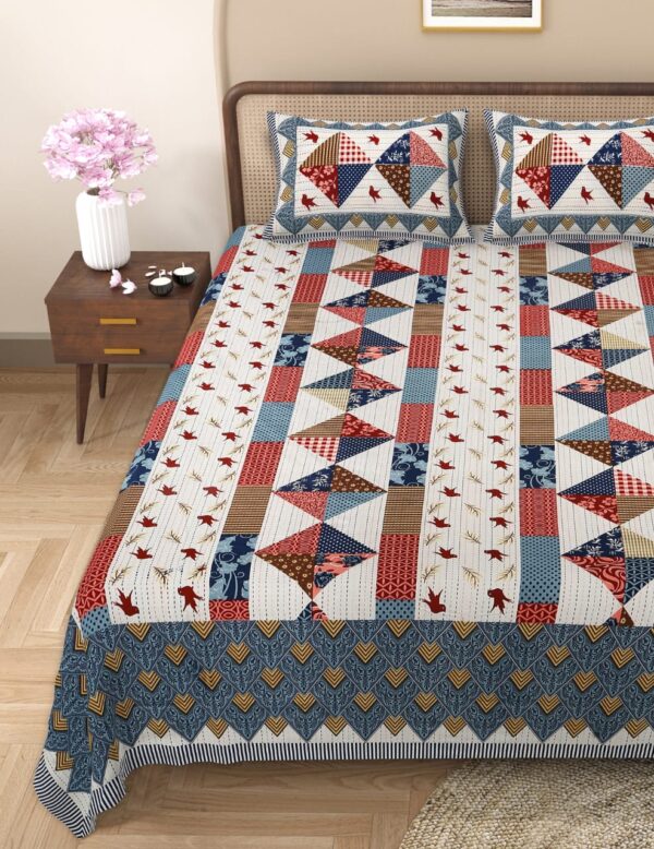 Patch Mandala Print Double Bedsheet