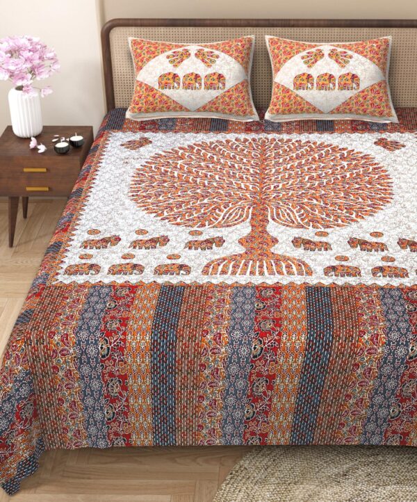 Giant Tree Mandala Double Bedsheet - Image 2