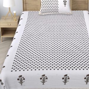 White Butti - Single Bedsheet