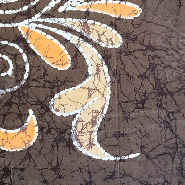 Orange Batik Cotton Double Bedsheet - Image 6