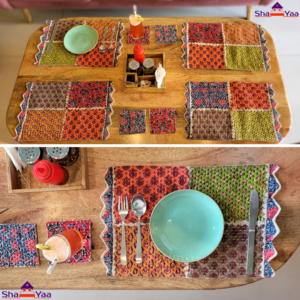Quilted Dining Katha Table mats & Coasters