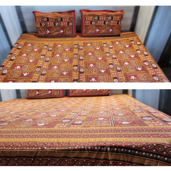 Bagru - Fitted Double Bedsheet - Image 4