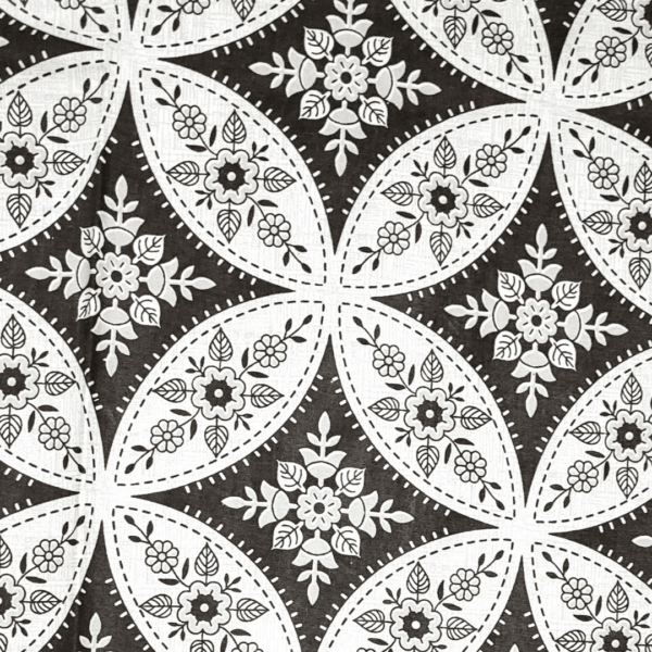 Jaipuri Deewan Block Large Single Bedsheet - 2 Pillow covers - Image 2