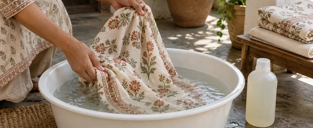 How to Wash Hand-Block Printed Bedding: Reduce Colour Bleed and Fabric Wear