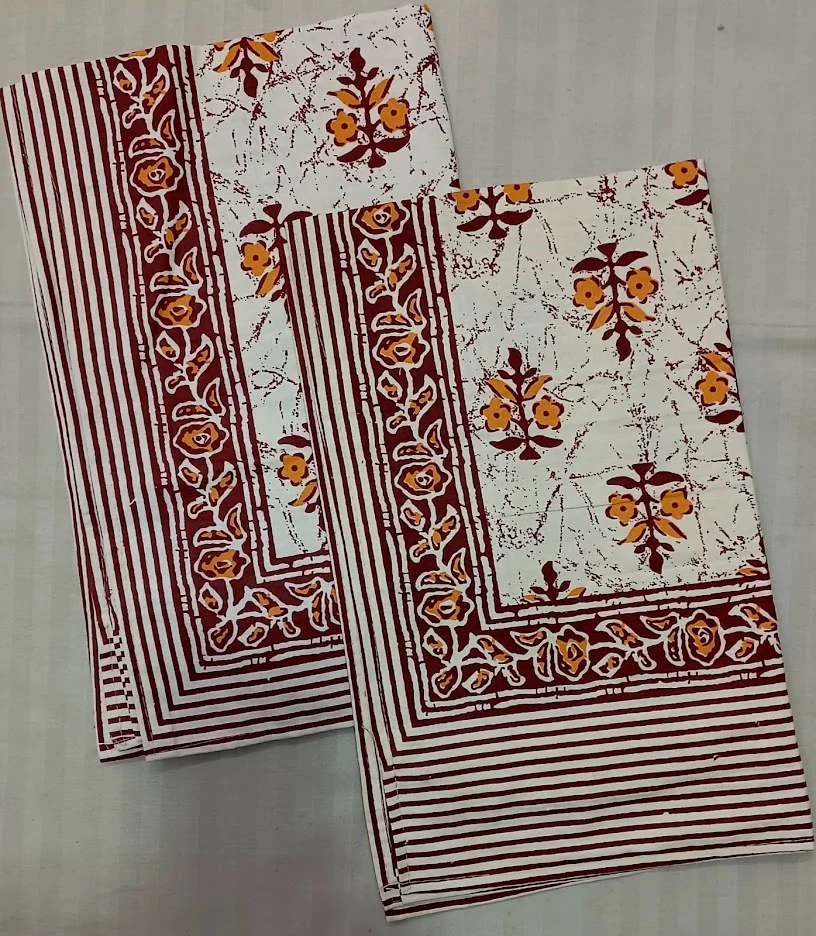 Printed pillow cover detail