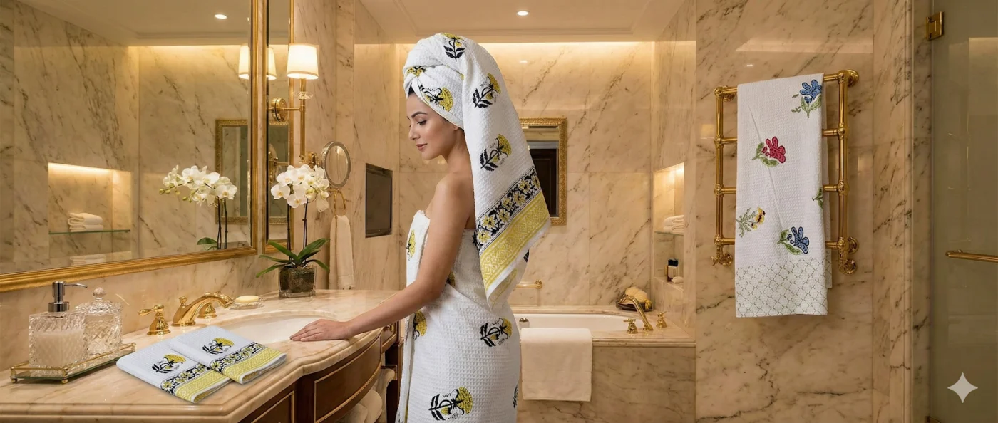 Towel Sets - Hand Block collection design 2