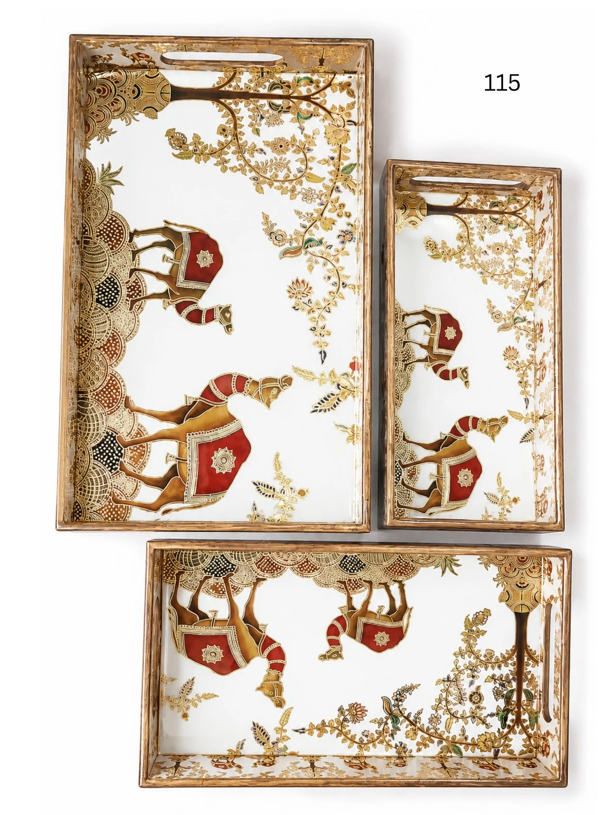 Wooden Tray Set (3pcs)